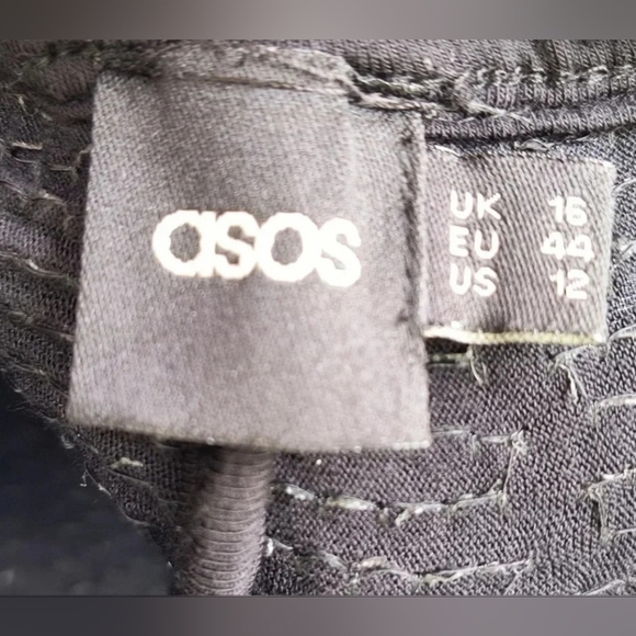 Asos Women's Blue Dressy Sequin Pull On Sleeveless Short Romper, 12 - Picture 4 of 10